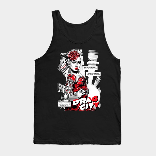 The Bald Tank Top by DragCityComics